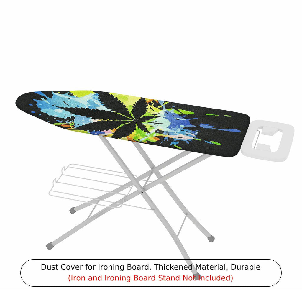 1-Piece Colorful Leaf Artistic Abstract  Ironing Board Cover, Universal Size, Without Board