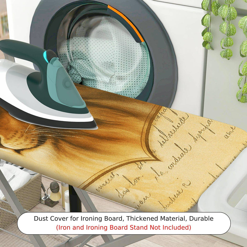 1-Piece Lion Animal Artistic  Ironing Board Cover, Universal Size, Without Board