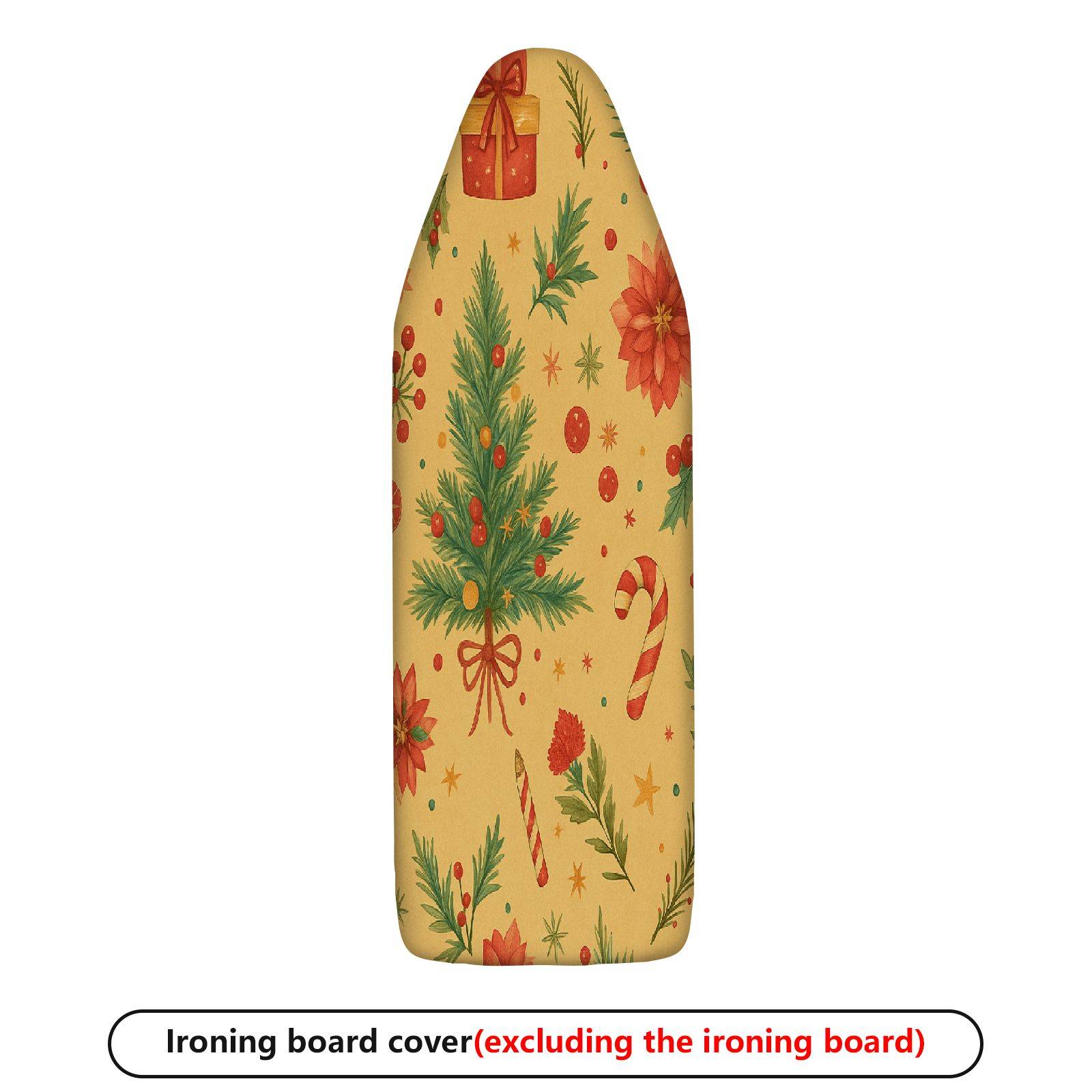 1-Piece Christmas Tree Candy Flower  Ironing Board Cover, Universal Size, Without Board