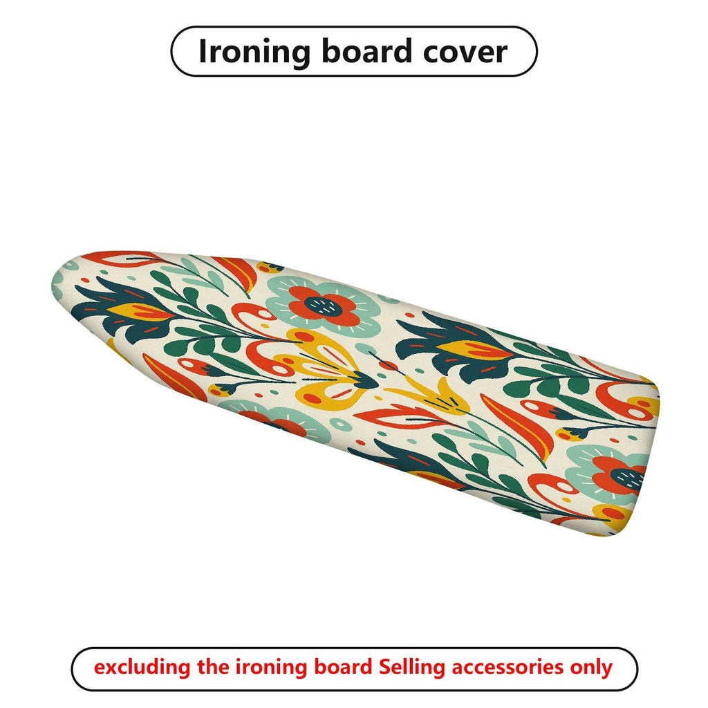 1-Piece Floral Pattern Colorful Abstract Art  Ironing Board Cover, Universal Size, Without Board