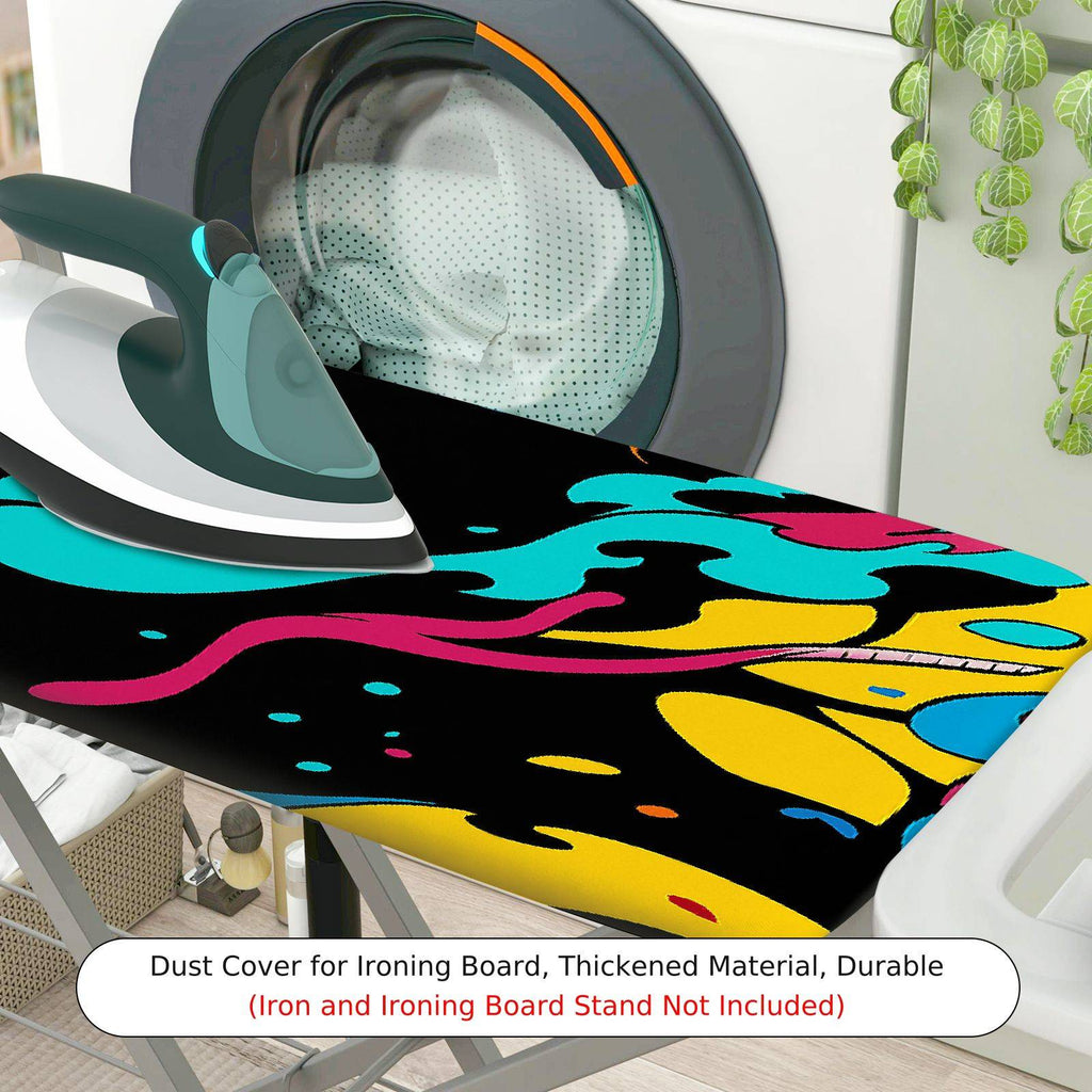 1-Piece Abstract Colorful Artistic  Ironing Board Cover, Universal Size, Without Board