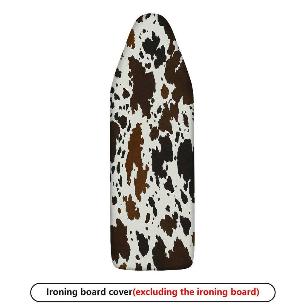 1-Piece Cow Pattern Animal Print Brown Black Theme  Ironing Board Cover, Universal Size, Without Board
