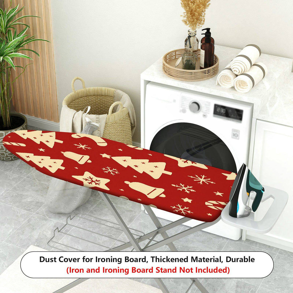 1-Piece Christmas Tree Bell Snowflake  Ironing Board Cover, Universal Size, Without Board