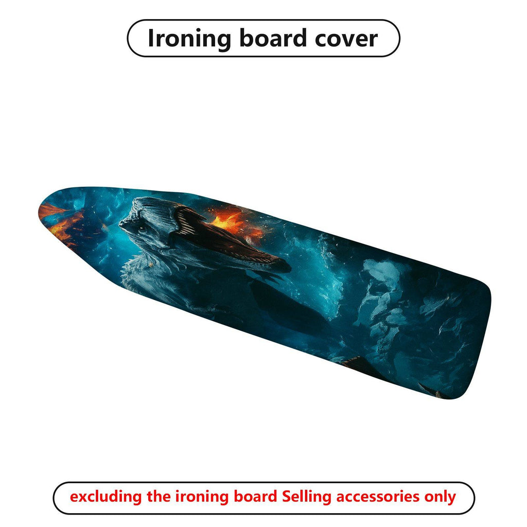 1-Piece Fantasy Dragon Ocean Scene  Ironing Board Cover, Universal Size, Without Board