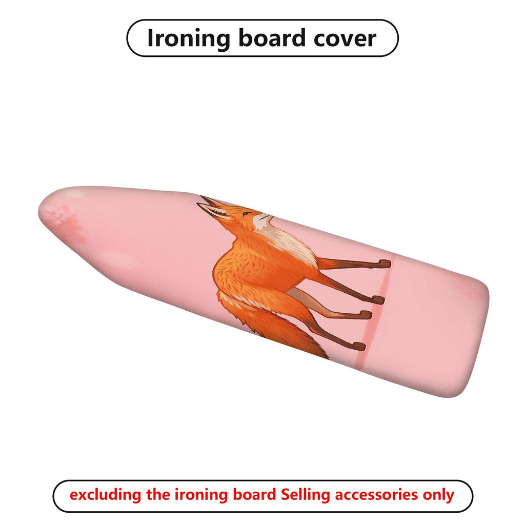 1-Piece Pink Fox Artistic Fun  Ironing Board Cover, Universal Size, Without Board