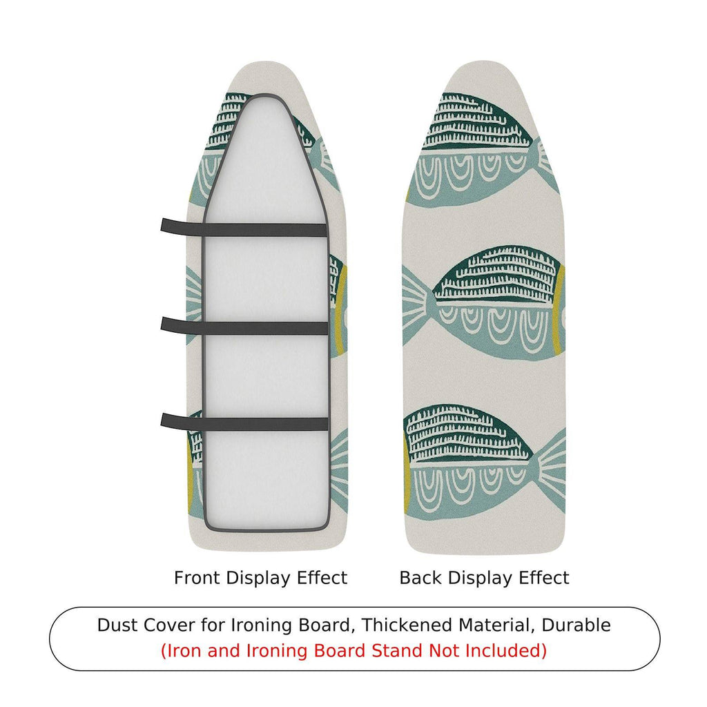 1-Piece Fish Pattern Blue Ocean  Ironing Board Cover, Universal Size, Without Board