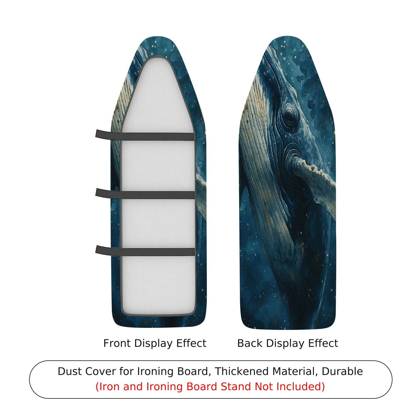 1-Piece Whale Ocean Starry  Ironing Board Cover, Universal Size, Without Board