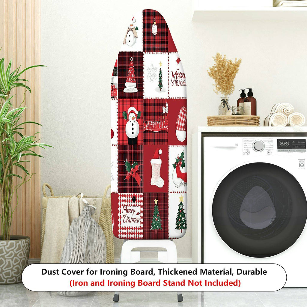 1-Piece Christmas Snowman Patterned  Ironing Board Cover, Universal Size, Without Board