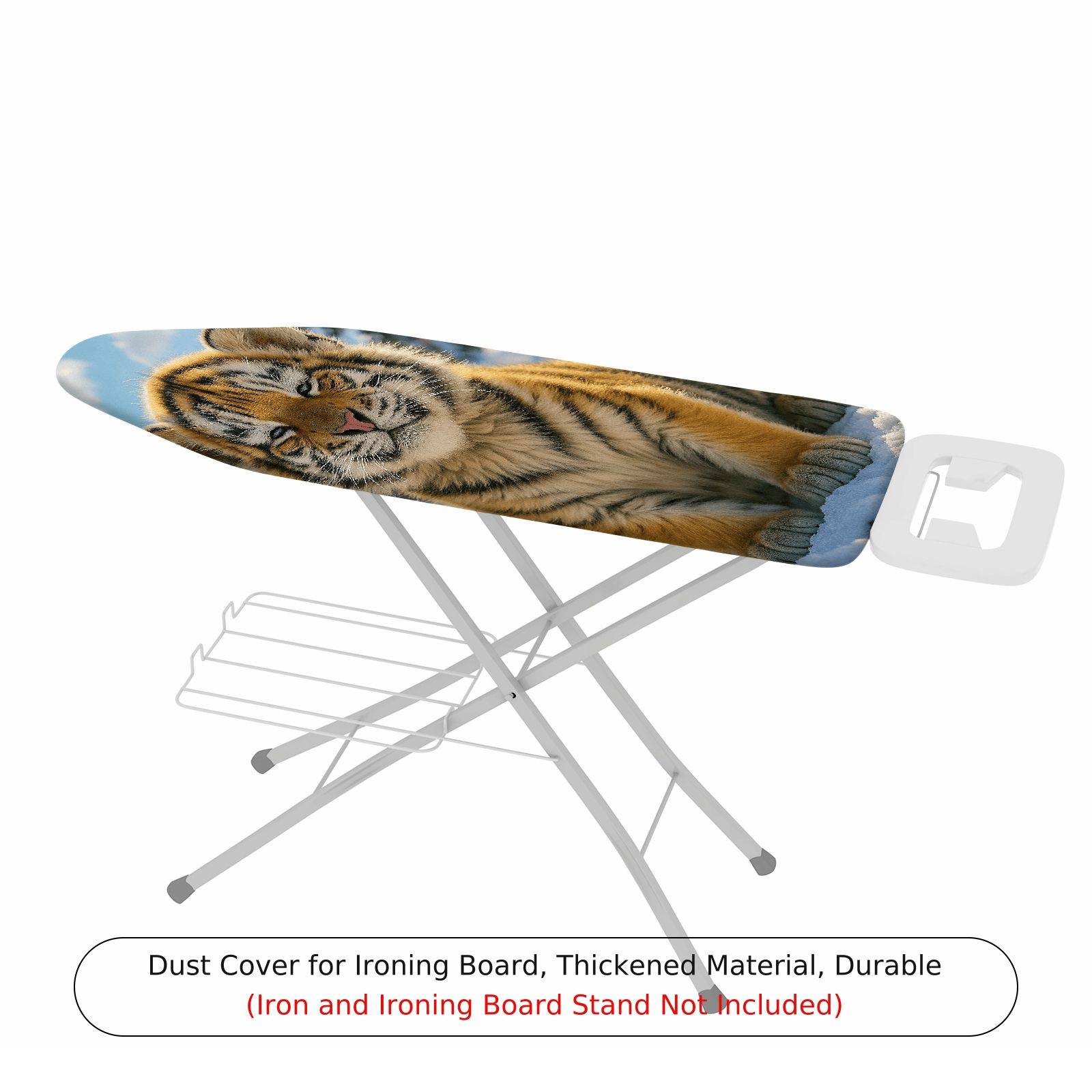 1-Piece Tiger Animal Wildlife  Ironing Board Cover, Universal Size, Without Board