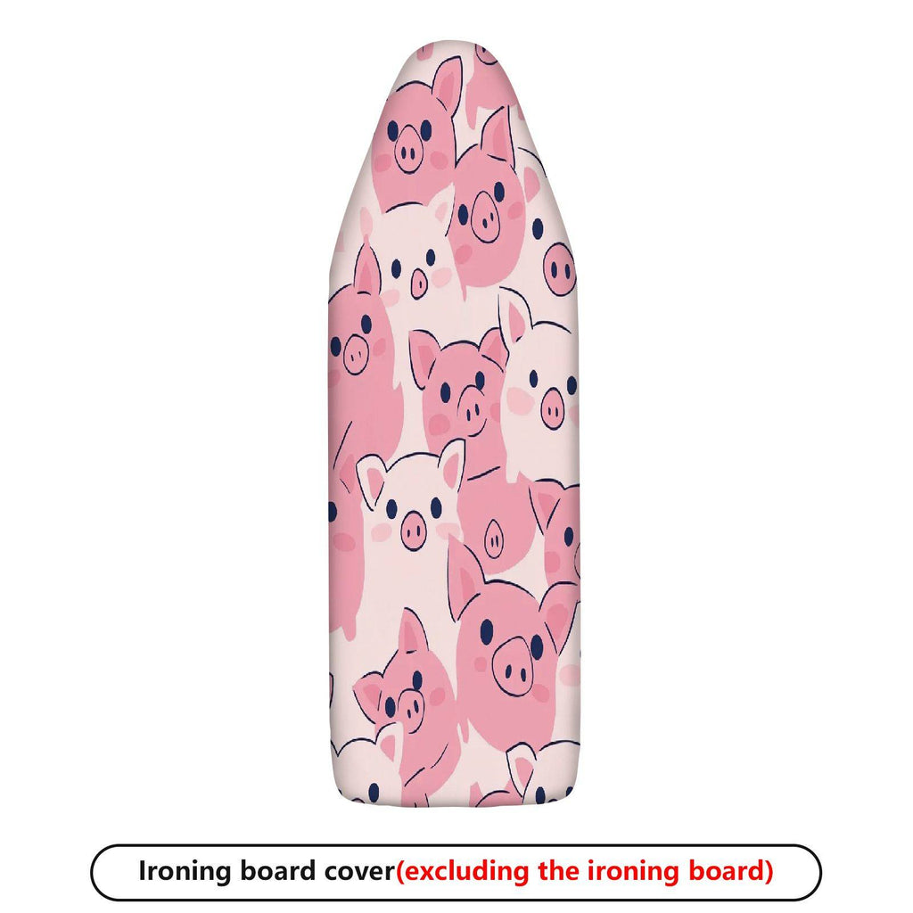 1-Piece Cute  Pig Pattern Animal Theme Pink  Ironing Board Cover, Universal Size, Without Board
