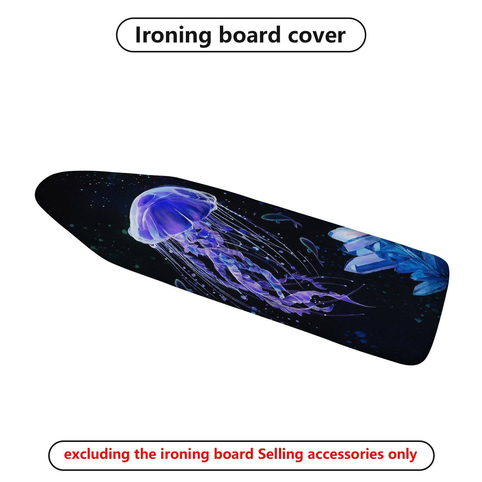 1-Piece Jellyfish Ocean Marine  Ironing Board Cover, Universal Size, Without Board
