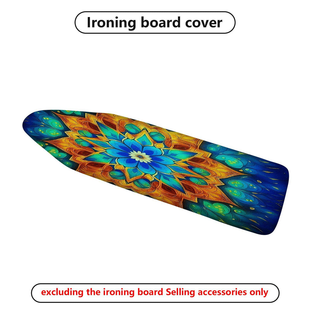 1-Piece Mandala Abstract Colorful  Ironing Board Cover, Universal Size, Without Board