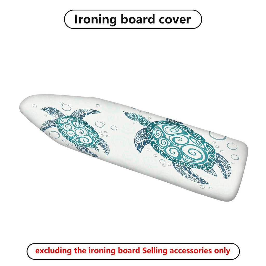 1-Piece Sea Turtle Aqua Blue Ocean  Ironing Board Cover, Universal Size, Without Board