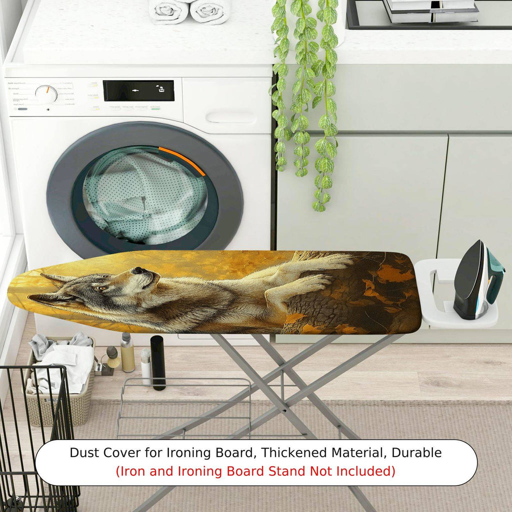 1-Piece Wolf Animal Nature  Ironing Board Cover, Universal Size, Without Board