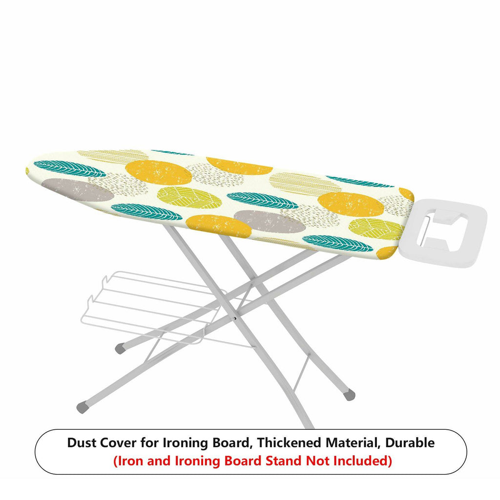 1-Piece Abstract Leaf Pattern Geometric  Ironing Board Cover, Universal Size, Without Board