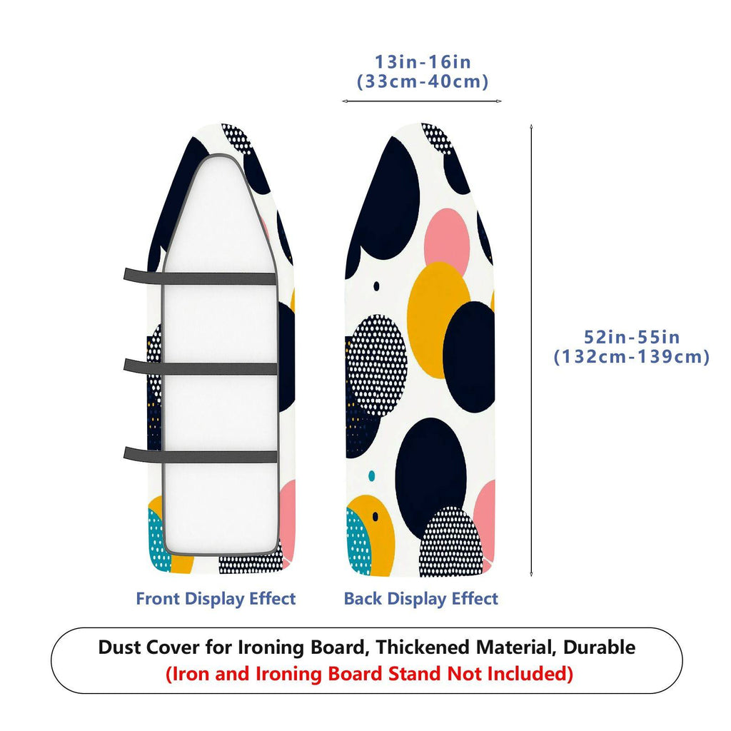 1-Piece Abstract Pattern Colorful Circle Modern  Ironing Board Cover, Universal Size, Without Board