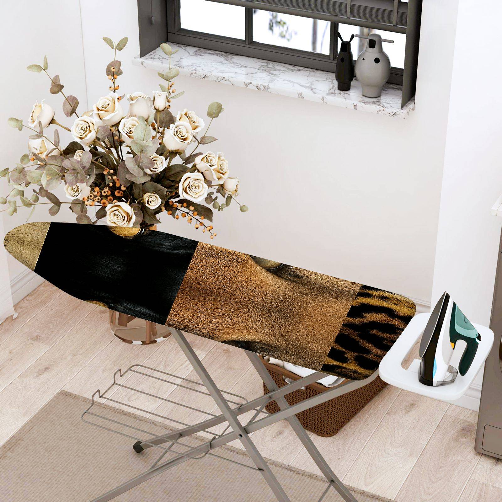 1-Piece Animal Print Eye  Ironing Board Cover, Universal Size, Without Board