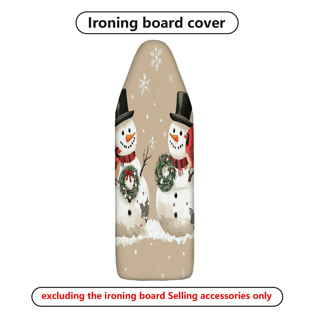 1-Piece Snowman Christmas Festive  Ironing Board Cover, Universal Size, Without Board