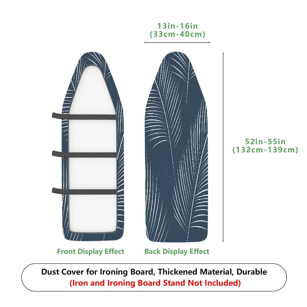 1-Piece Abstract Leaf Pattern Navy  Ironing Board Cover, Universal Size, Without Board