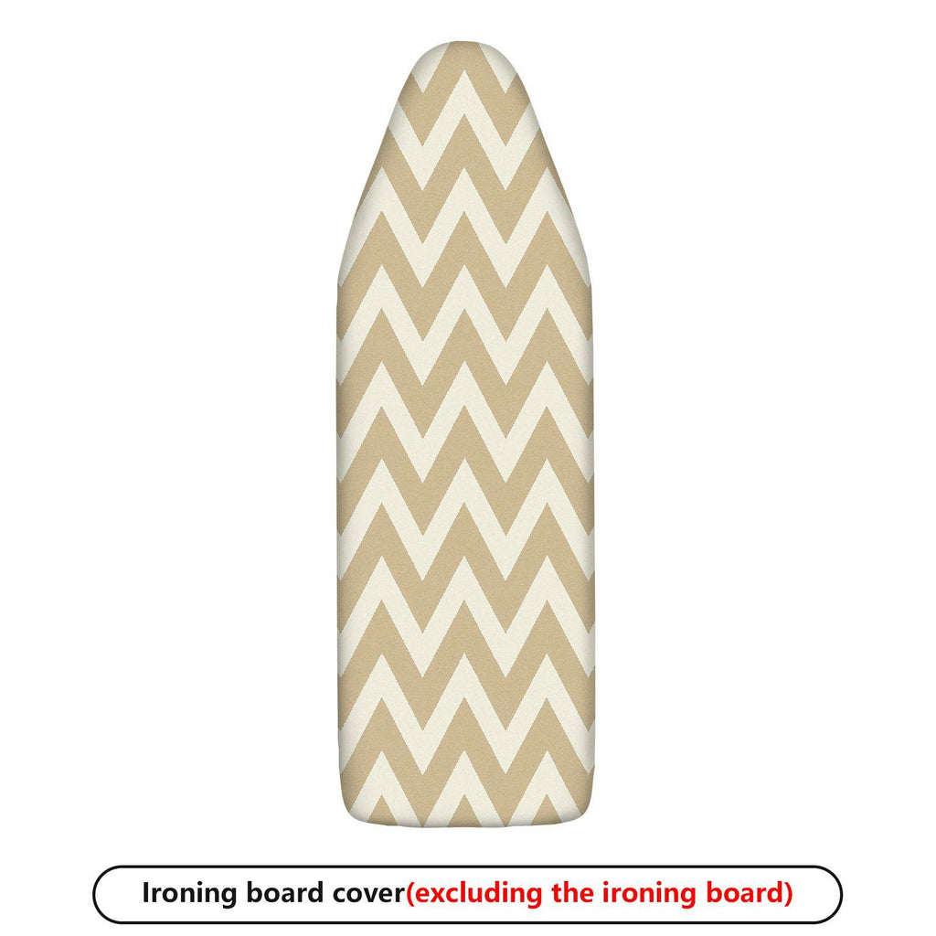 1-Piece Chevron Beige Zigzag  Ironing Board Cover, Universal Size, Without Board