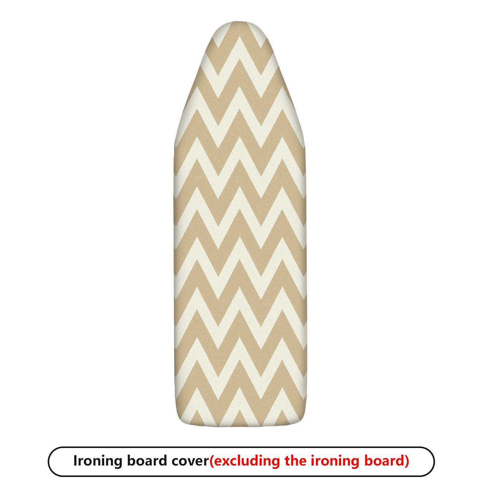 1-Piece Chevron Beige Zigzag  Ironing Board Cover, Universal Size, Without Board
