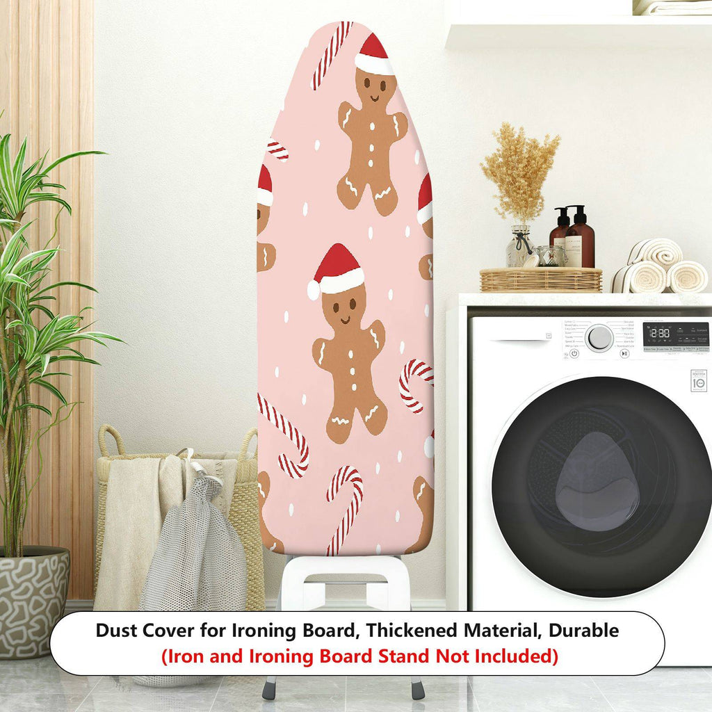 1-Piece Christmas Santa Gingerbread Candy  Ironing Board Cover, Universal Size, Without Board