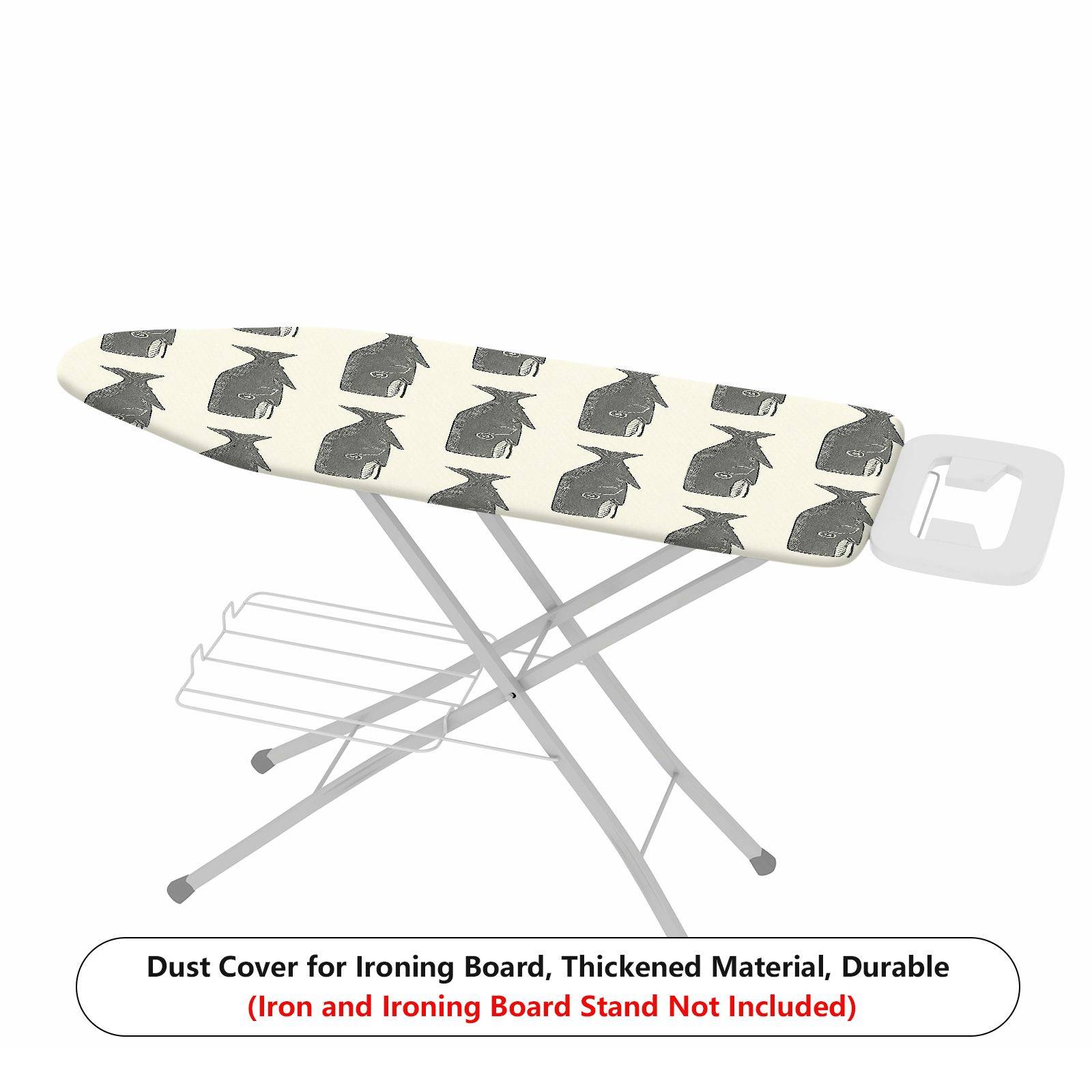 1-Piece Whale Pattern Nautical Ocean  Ironing Board Cover, Universal Size, Without Board