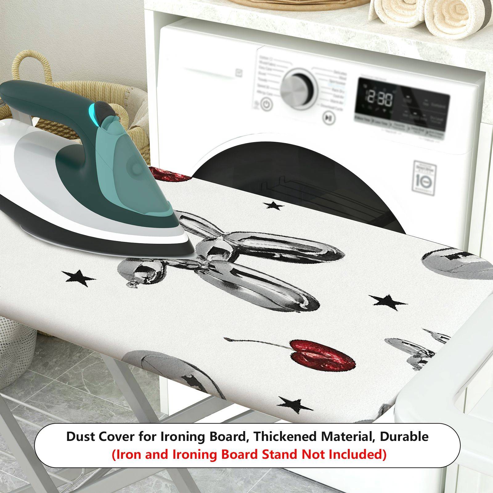 1-Piece Heart Balloon Animal  Ironing Board Cover, Universal Size, Without Board