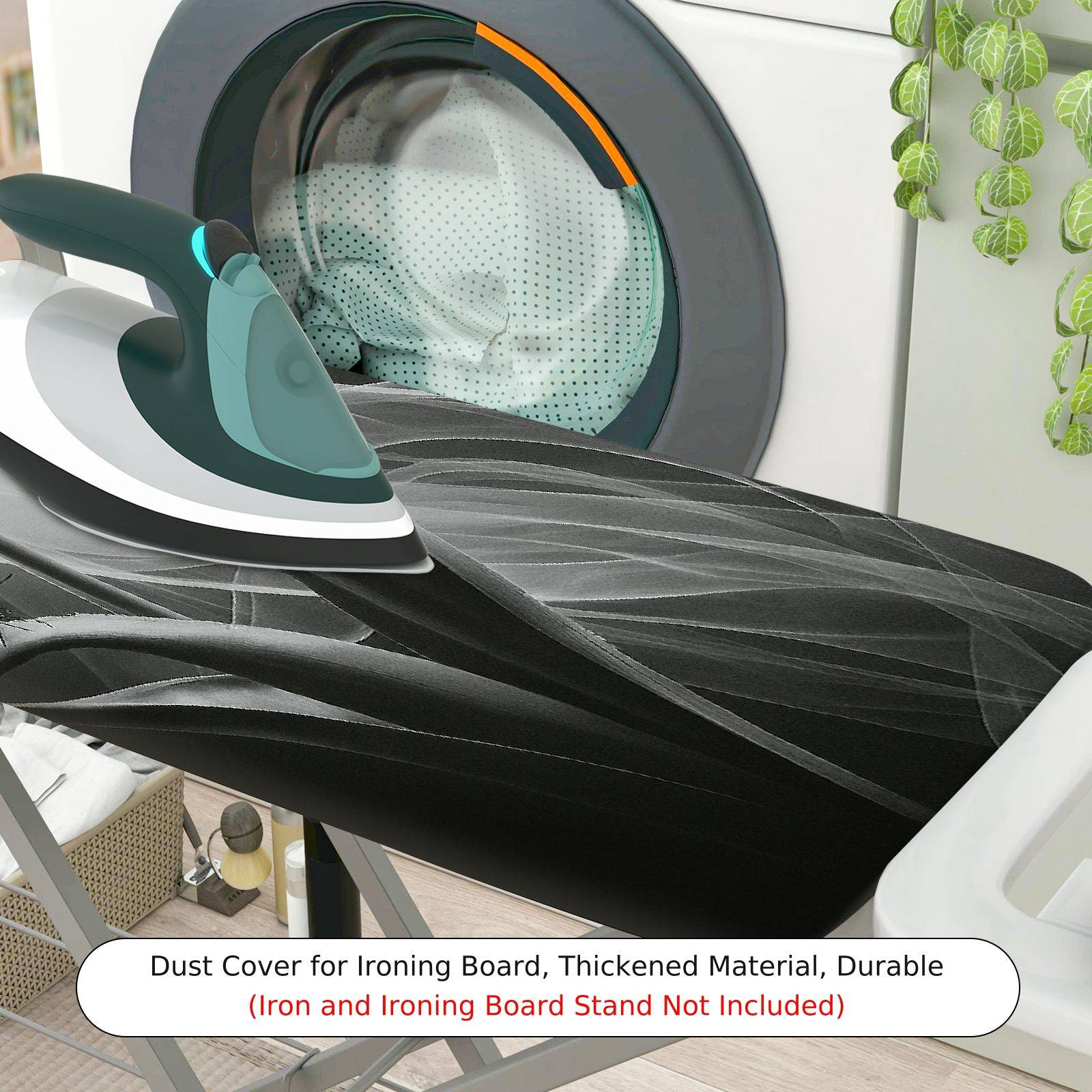 1-Piece Elegant Floral Butterfly  Ironing Board Cover, Universal Size, Without Board