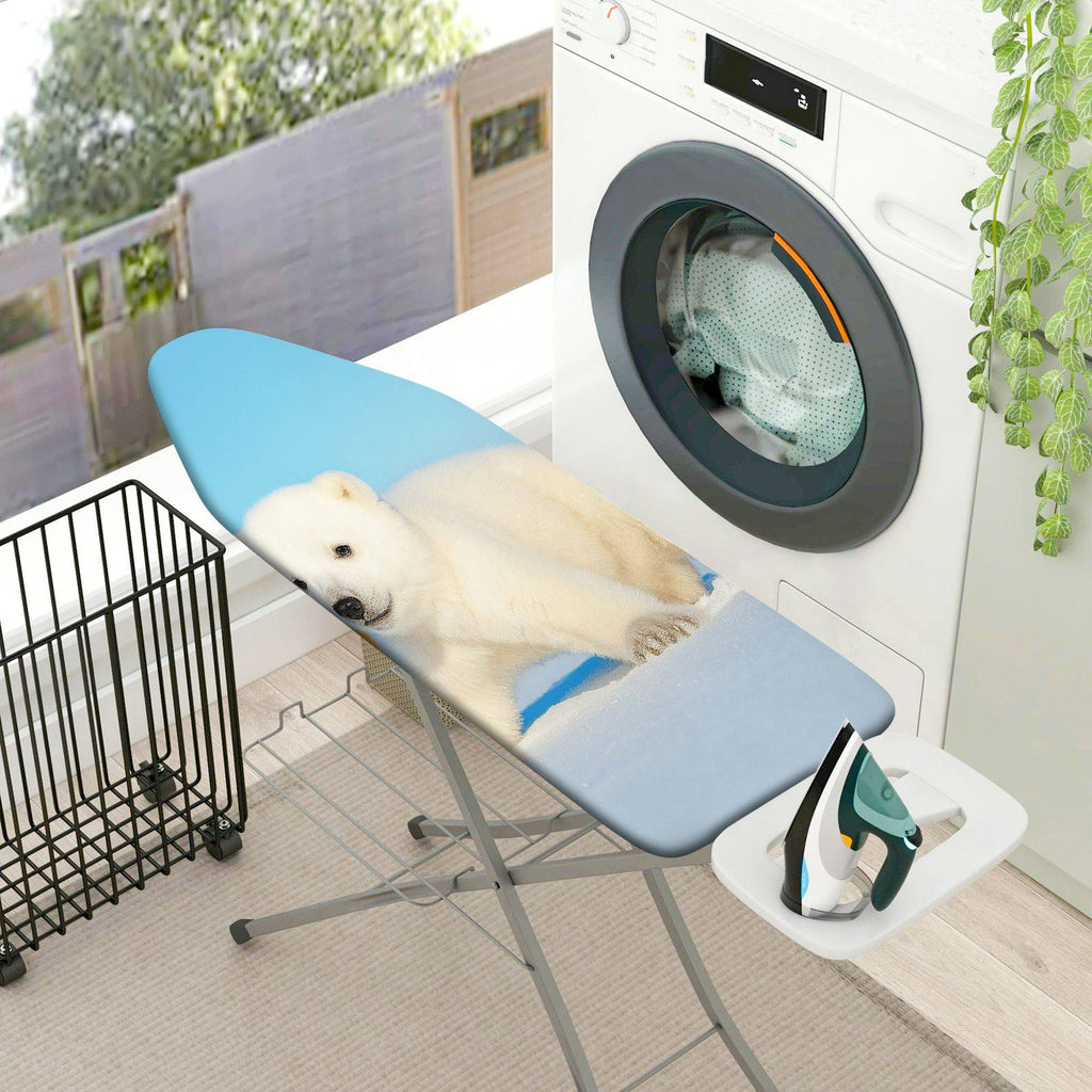 1-Piece Polar Bear Animal Snow  Ironing Board Cover, Universal Size, Without Board