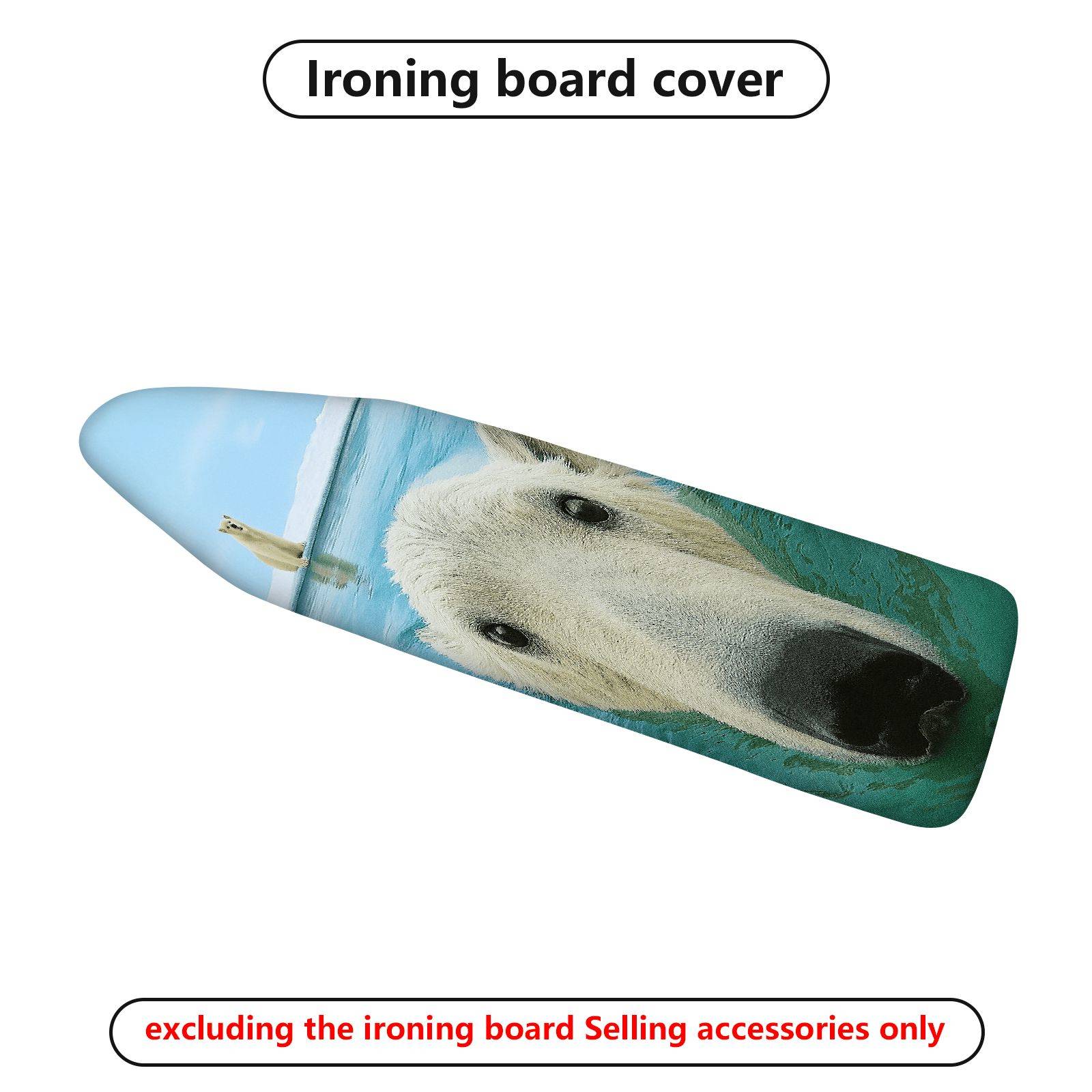 1-Piece Polar Bear Ocean Wild  Ironing Board Cover, Universal Size, Without Board
