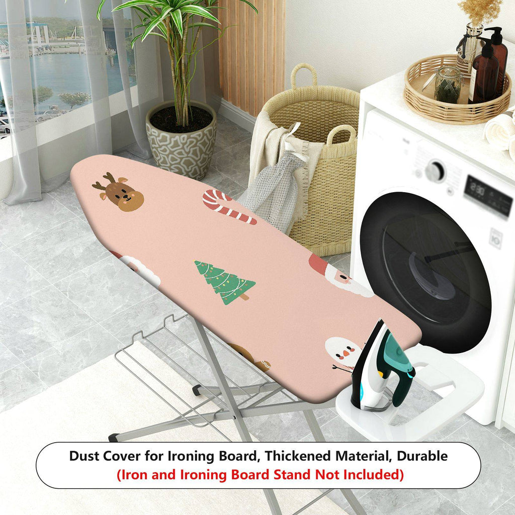 1-Piece Christmas Santa Reindeer  Ironing Board Cover, Universal Size, Without Board