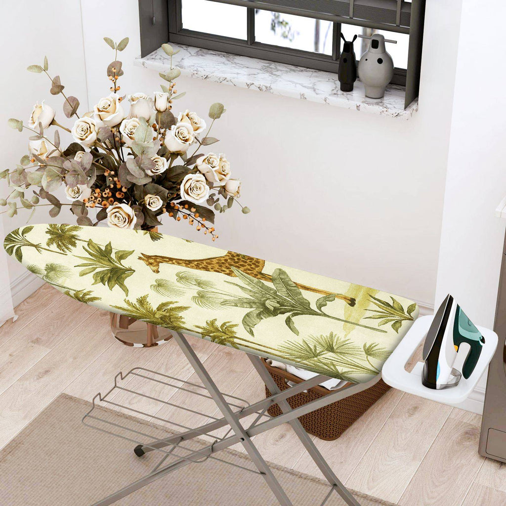 1-Piece Jungle Animal Safari  Ironing Board Cover, Universal Size, Without Board