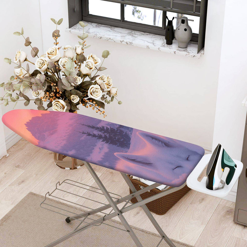 1-Piece Sunset Forest Animal  Ironing Board Cover, Universal Size, Without Board