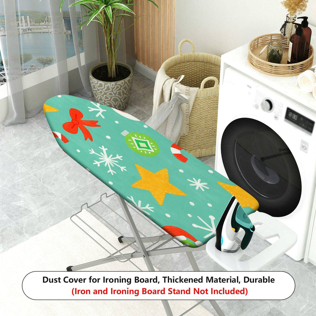 1-Piece Christmas Snowflake Candy Cane  Ironing Board Cover, Universal Size, Without Board