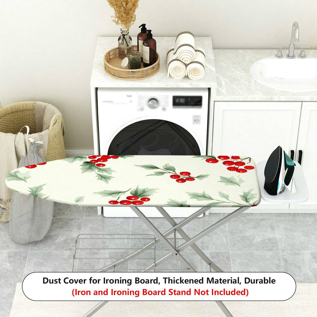 1-Piece Christmas Berry Holly  Ironing Board Cover, Universal Size, Without Board