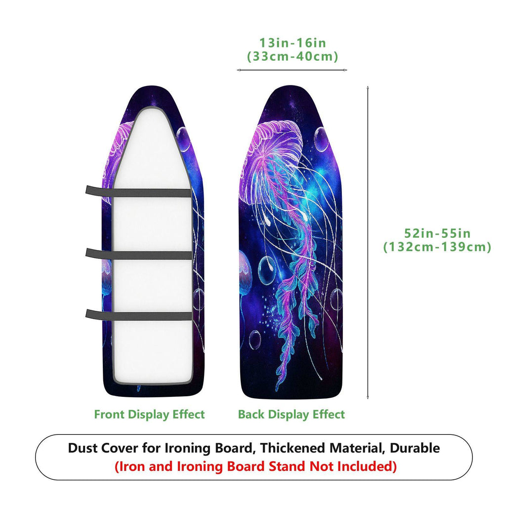 1-Piece Jellyfish Space Ocean  Ironing Board Cover, Universal Size, Without Board