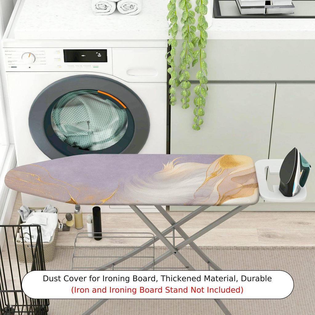1-Piece Abstract Art Marble Luxury  Ironing Board Cover, Universal Size, Without Board