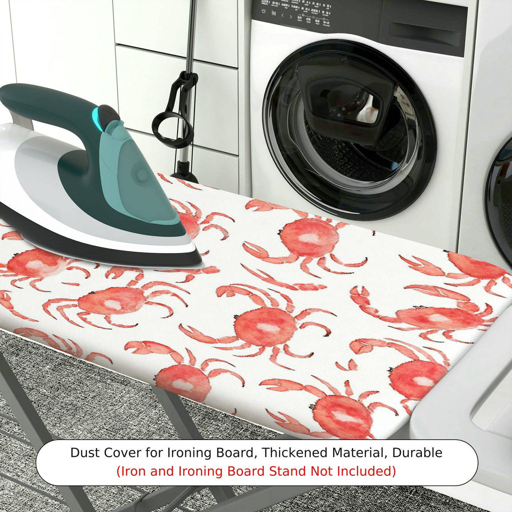 1-Piece Crab Ocean Nautical  Ironing Board Cover, Universal Size, Without Board