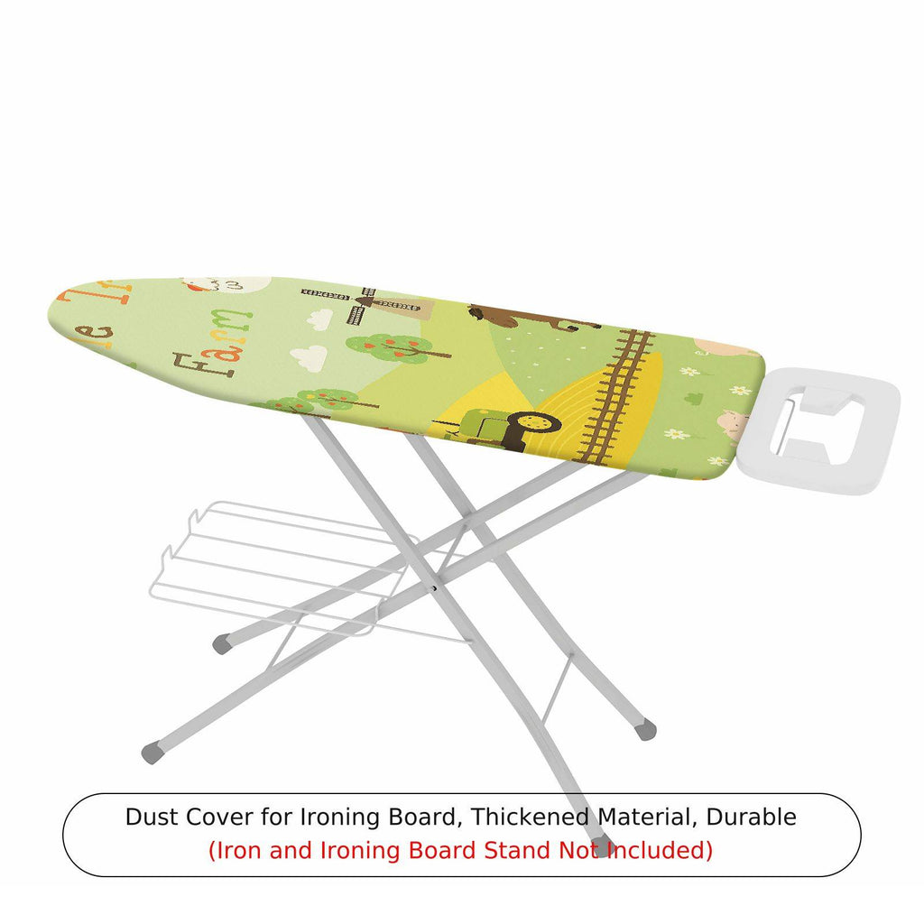 1-Piece Farm Tractor Animal  Ironing Board Cover, Universal Size, Without Board