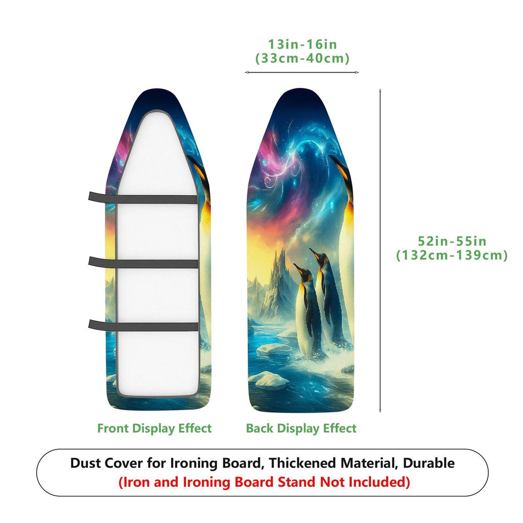 1-Piece Penguin Ocean Fantasy  Ironing Board Cover, Universal Size, Without Board