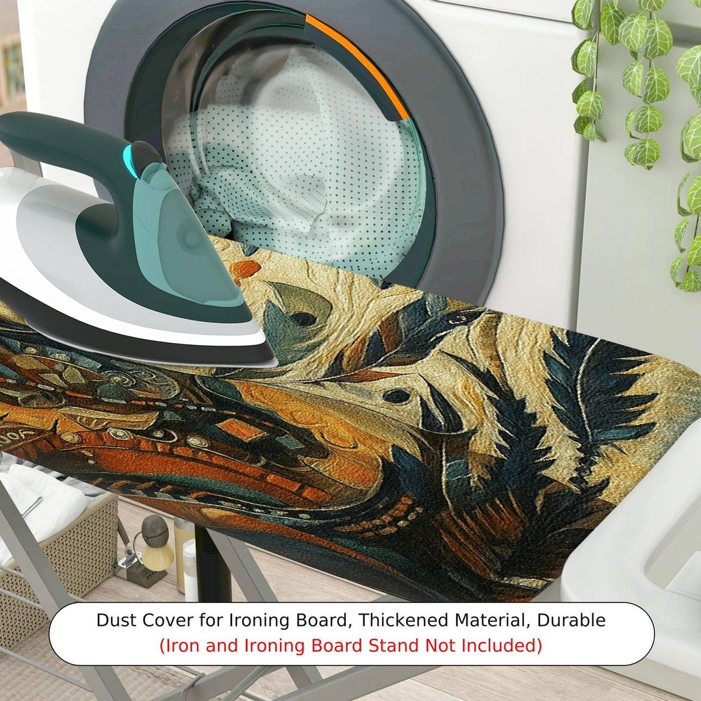 1-Piece Abstract Artistic Colorful  Ironing Board Cover, Universal Size, Without Board