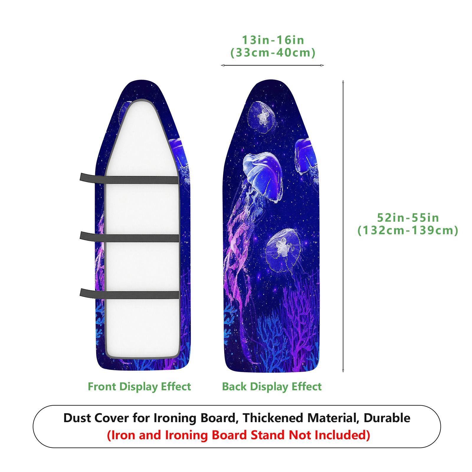 1-Piece Jellyfish Ocean Starry  Ironing Board Cover, Universal Size, Without Board