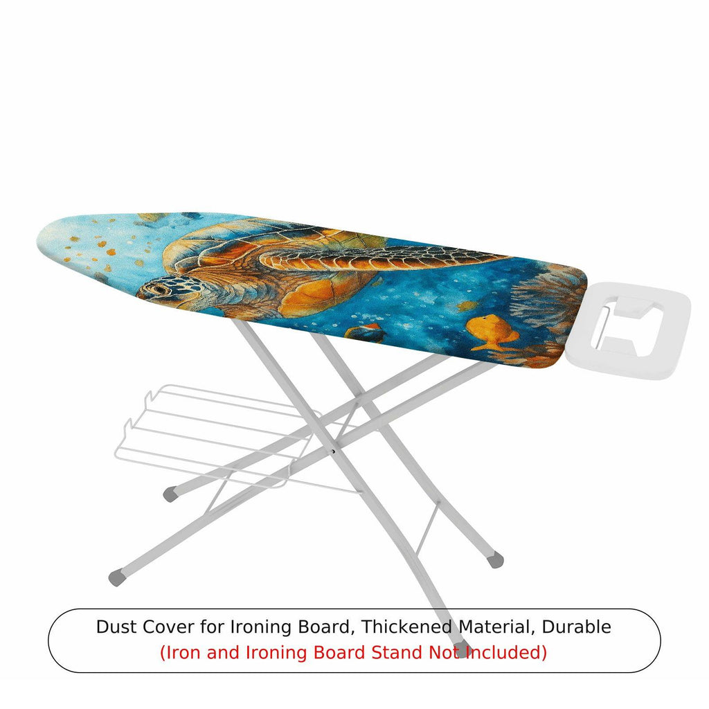 1-Piece Sea Turtle Ocean Marine Life  Ironing Board Cover, Universal Size, Without Board