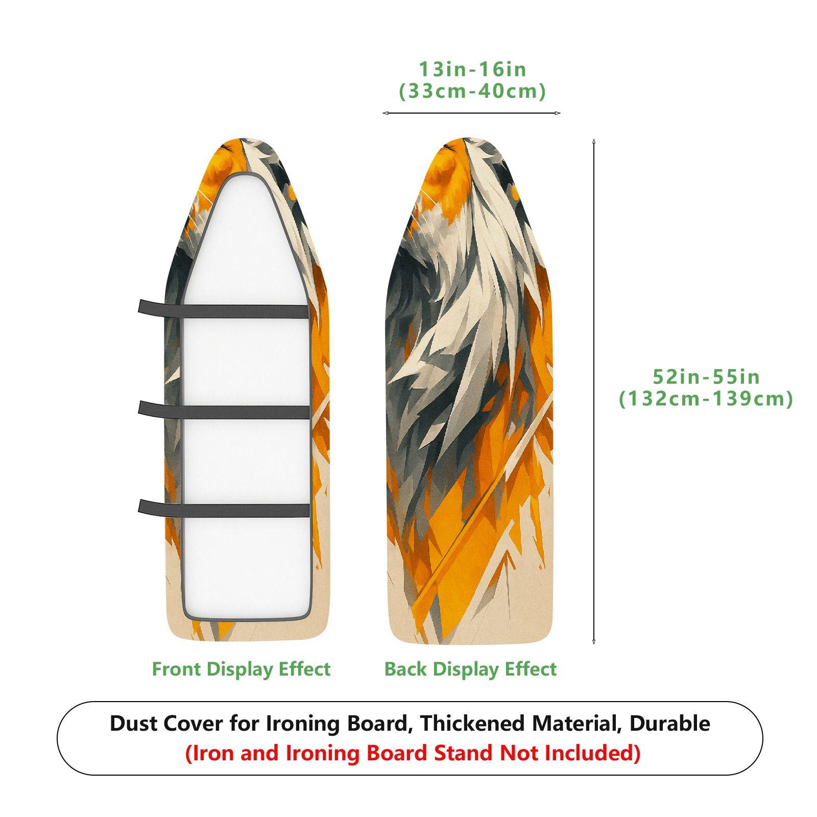 1-Piece Geometric Abstract Artistic  Ironing Board Cover, Universal Size, Without Board