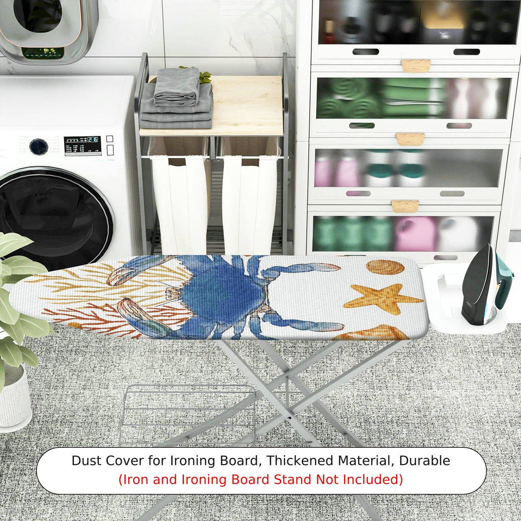 1-Piece Ocean Crab Starfish  Ironing Board Cover, Universal Size, Without Board