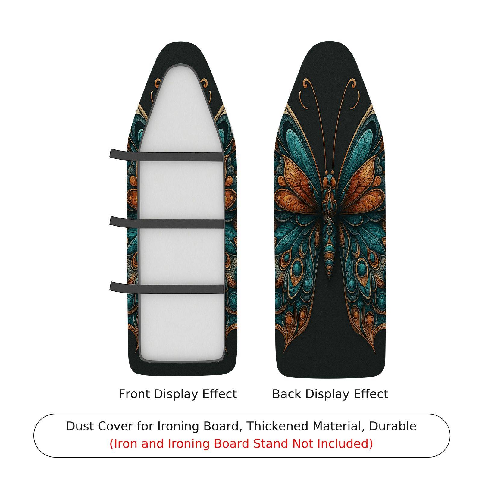 1-Piece Butterfly Abstract Art Colorful  Ironing Board Cover, Universal Size, Without Board