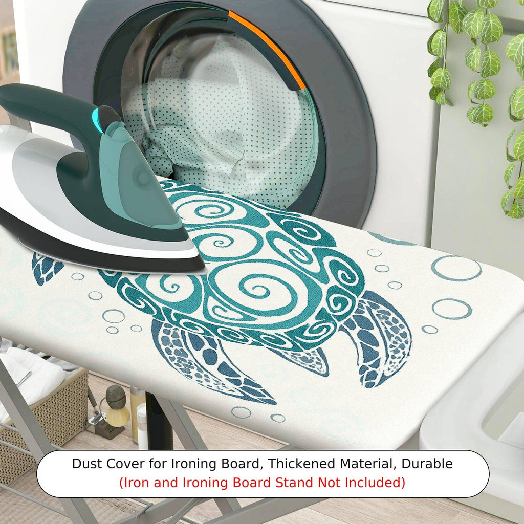 1-Piece Sea Turtle Aqua Blue Ocean  Ironing Board Cover, Universal Size, Without Board