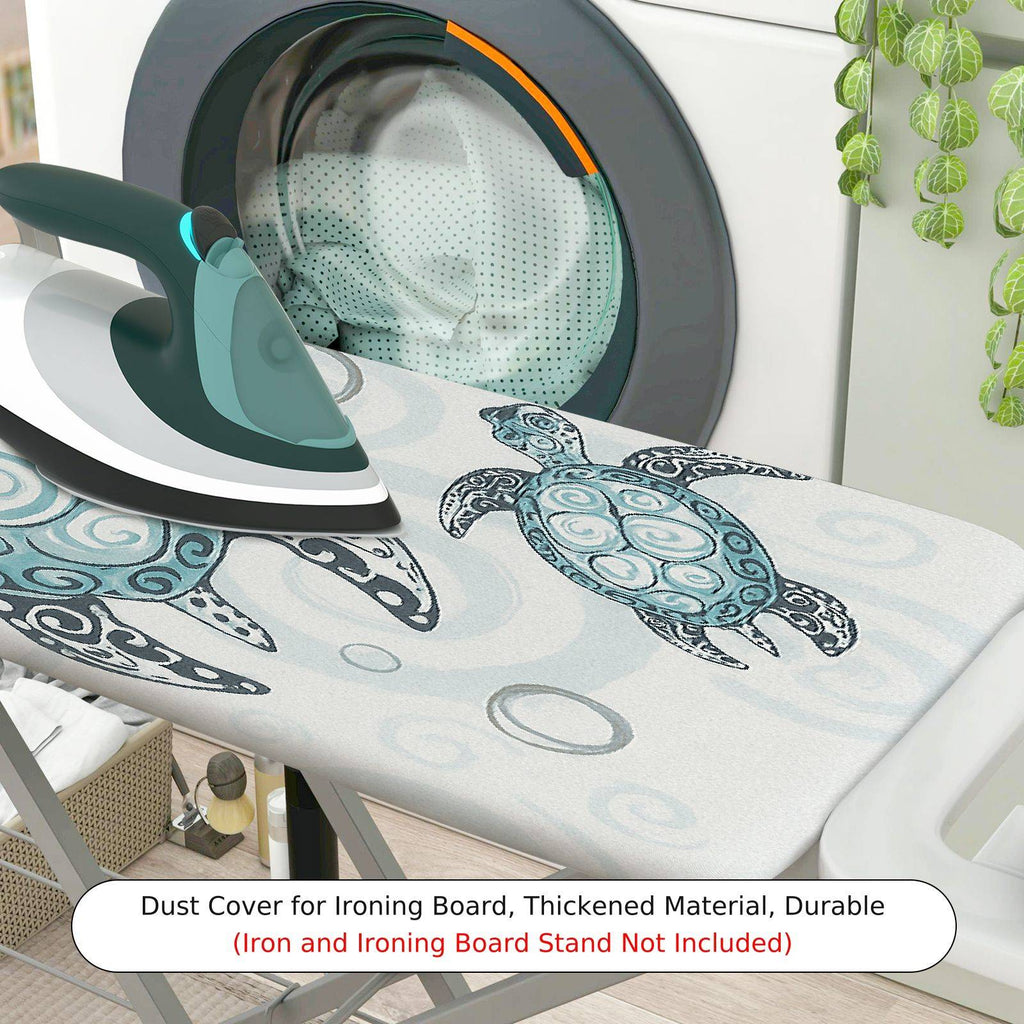 1-Piece Turtle Ocean Blue  Ironing Board Cover, Universal Size, Without Board