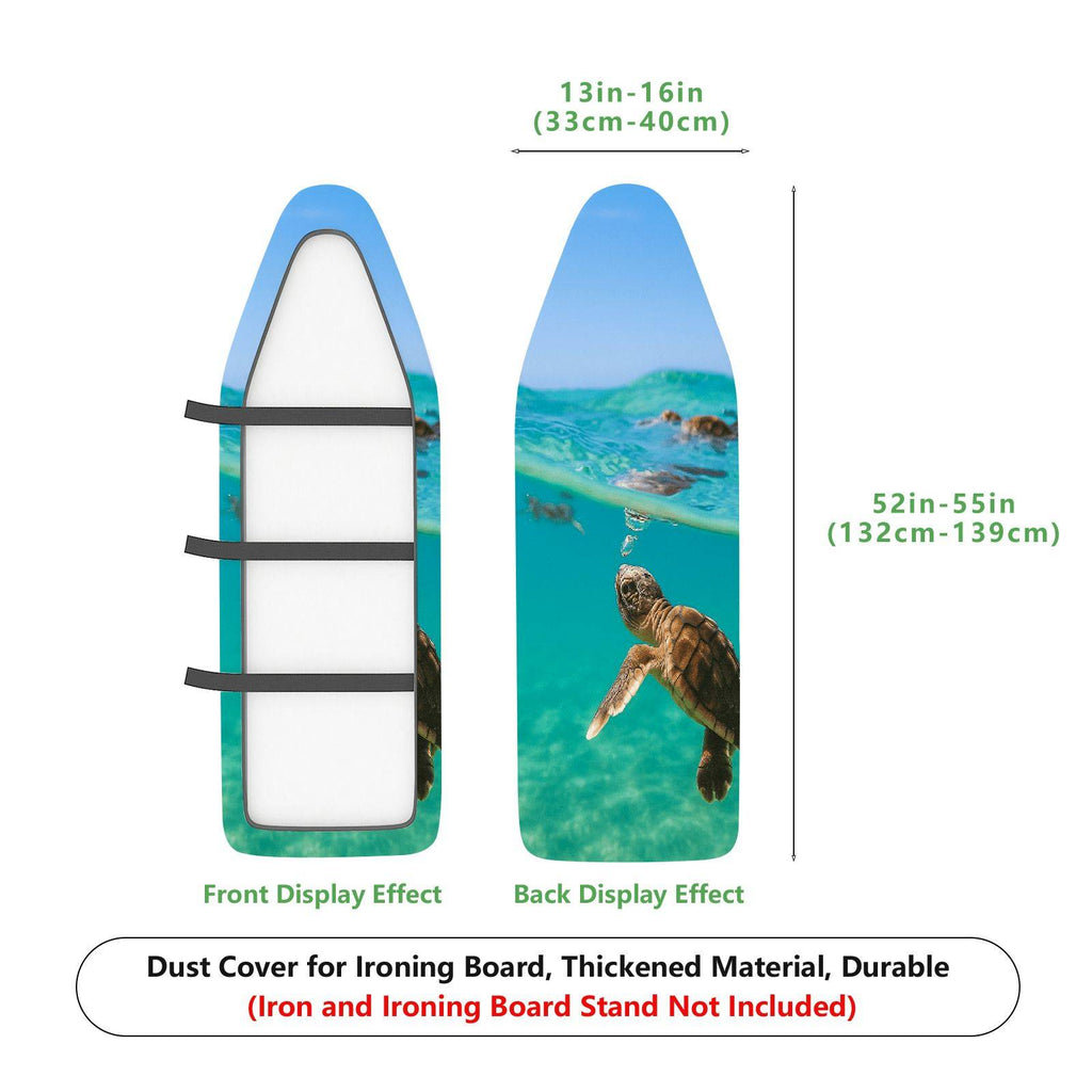 1-Piece Sea Turtle Ocean Blue  Ironing Board Cover, Universal Size, Without Board